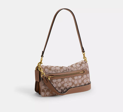 Coach Tabby Shoulder In Crystal Signature Jacquard