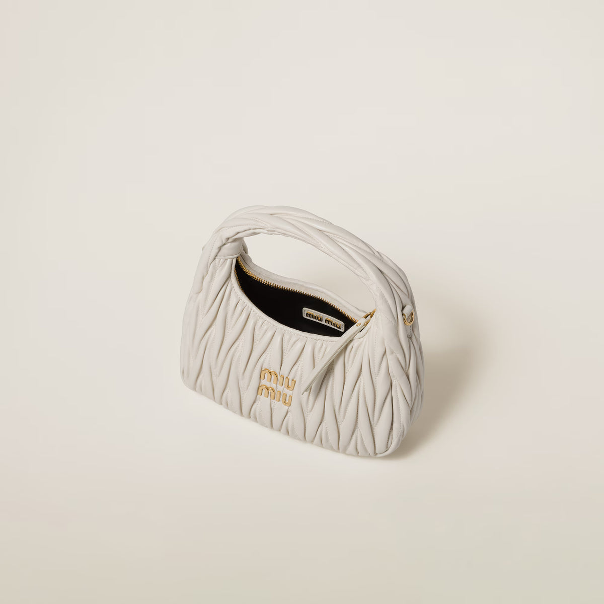 Wander Matelassé Nappa Leather Hobo Bag
