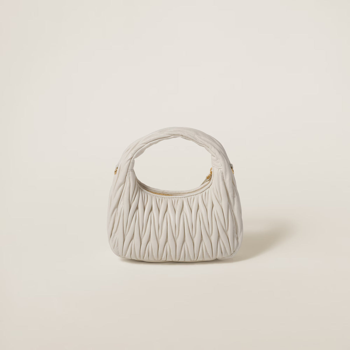Wander Matelassé Nappa Leather Hobo Bag