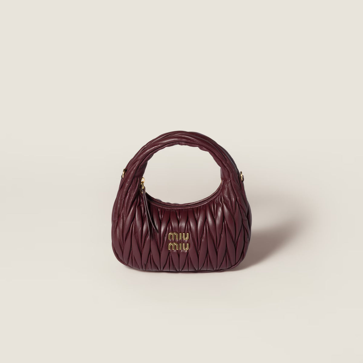 Wander Matelassé Nappa Leather Hobo Bag