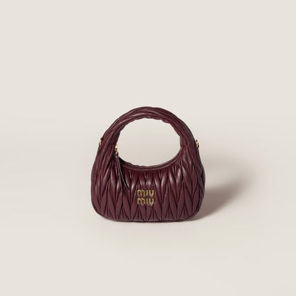 Wander Matelassé Nappa Leather Hobo Bag