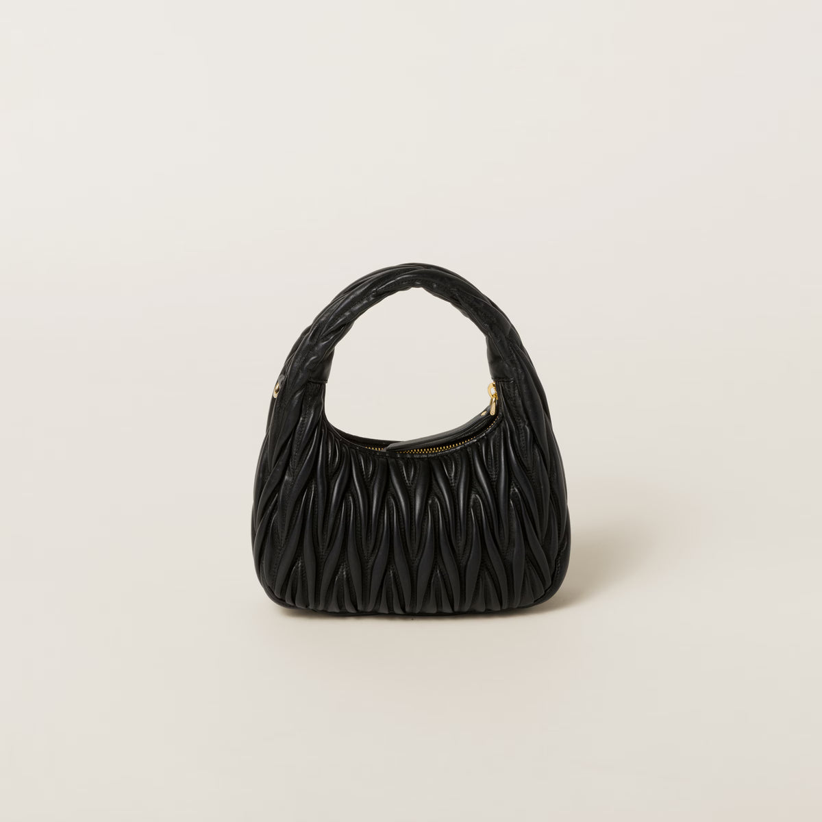 Wander Matelassé Nappa Leather Hobo Bag