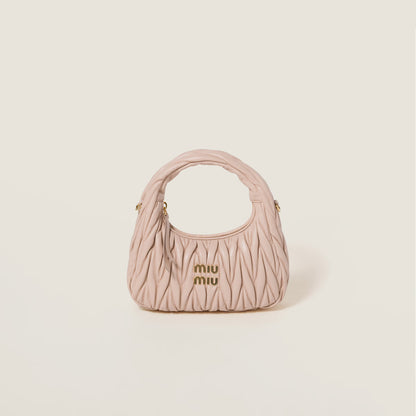 Wander Matelassé Nappa Leather Hobo Bag
