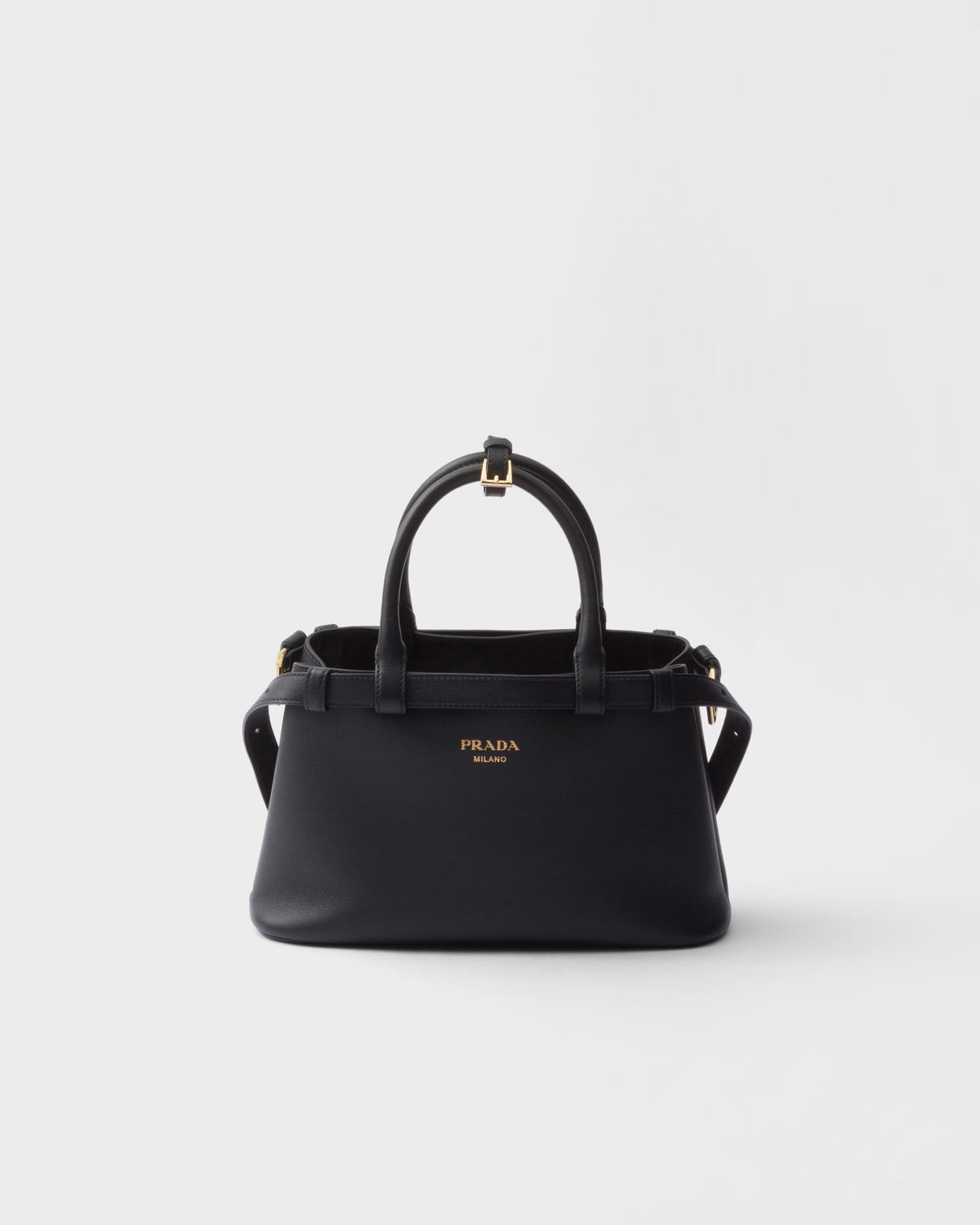 Prada Buckle Small Leather Handbag