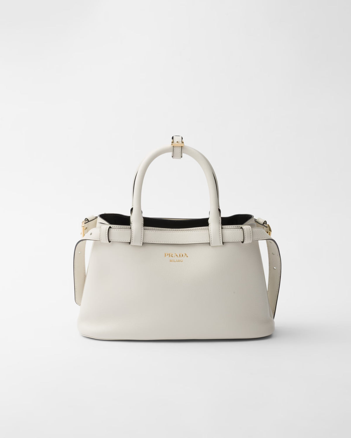 Prada Buckle Small Leather Handbag