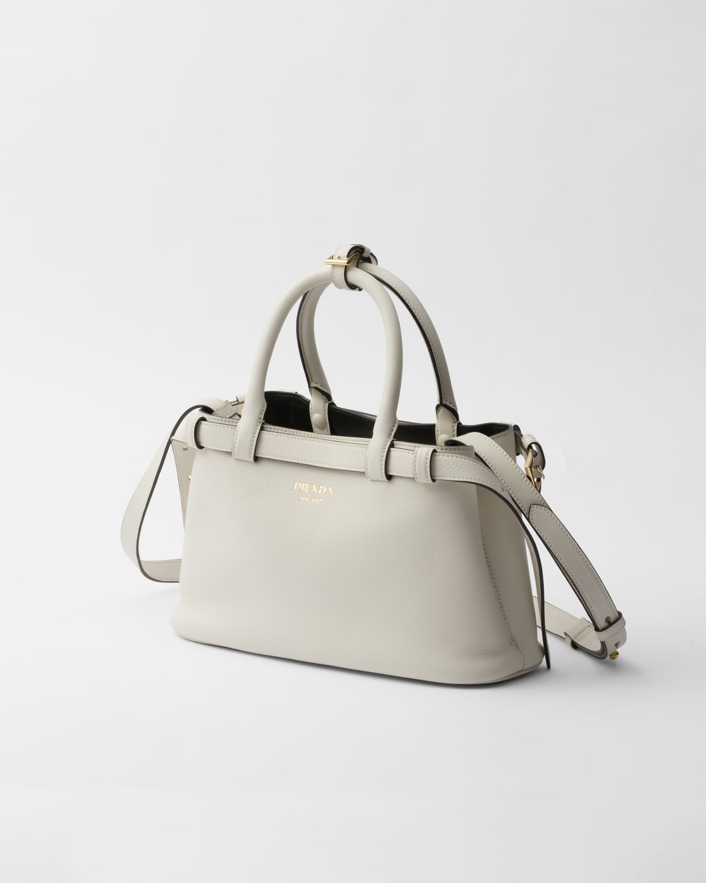 Prada Buckle Small Leather Handbag